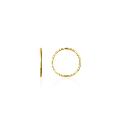 15MM SLEEPERS EARRINGS IN 10K GOLD
