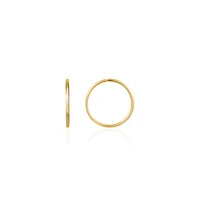 15MM SLEEPERS EARRINGS IN 10K GOLD