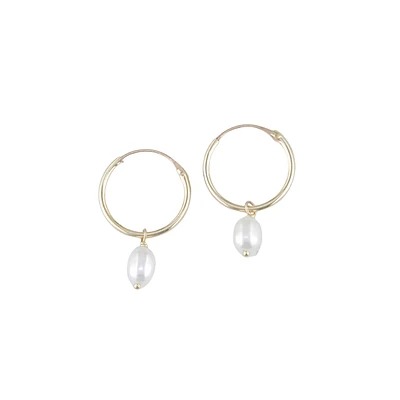 ANNEAUX 10MM EN OR JAUNE 10K