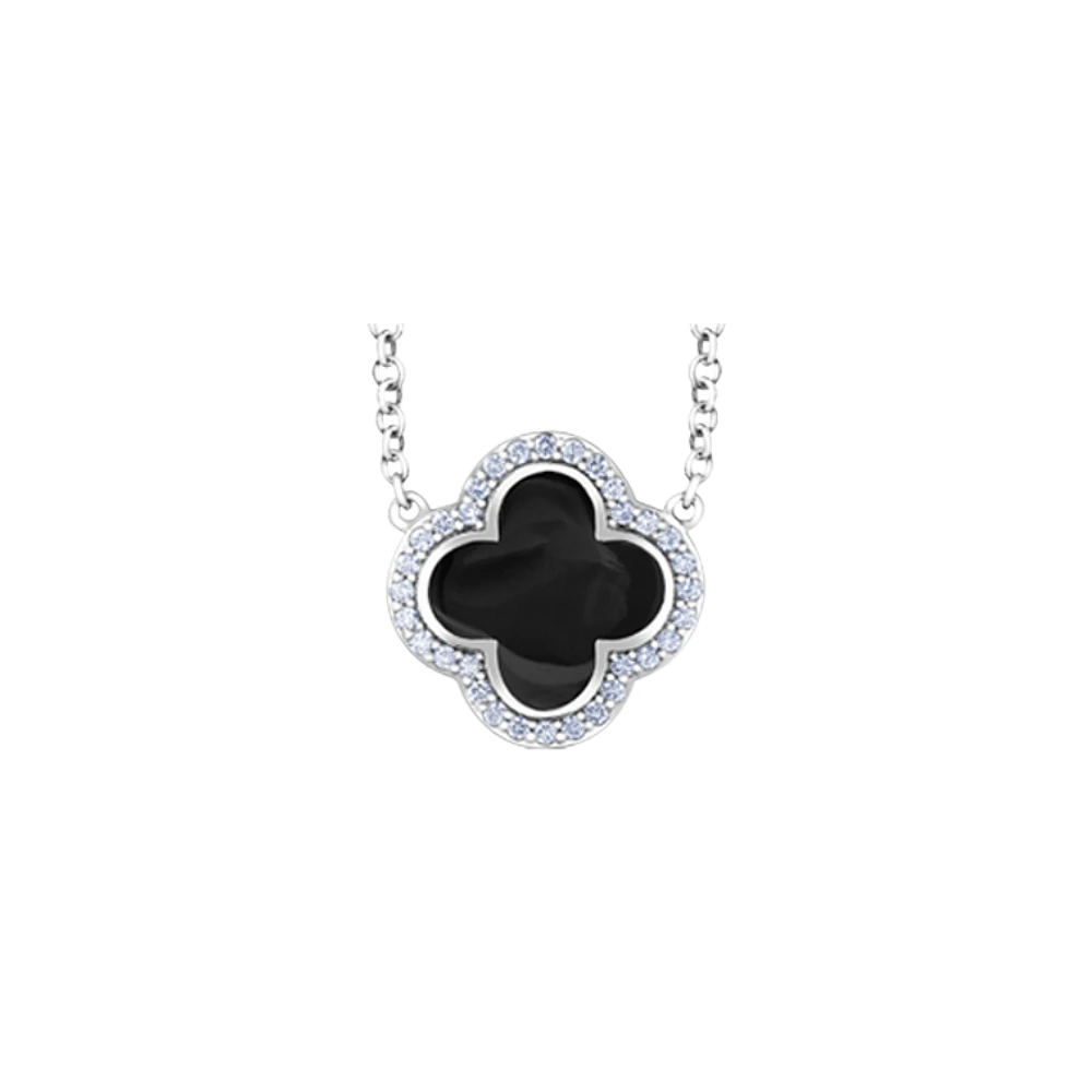 10K WHITE GOLD PENDANT