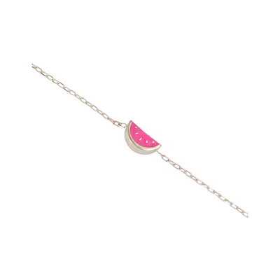 BRACELET EN OR JAUNE 10K - 6''.