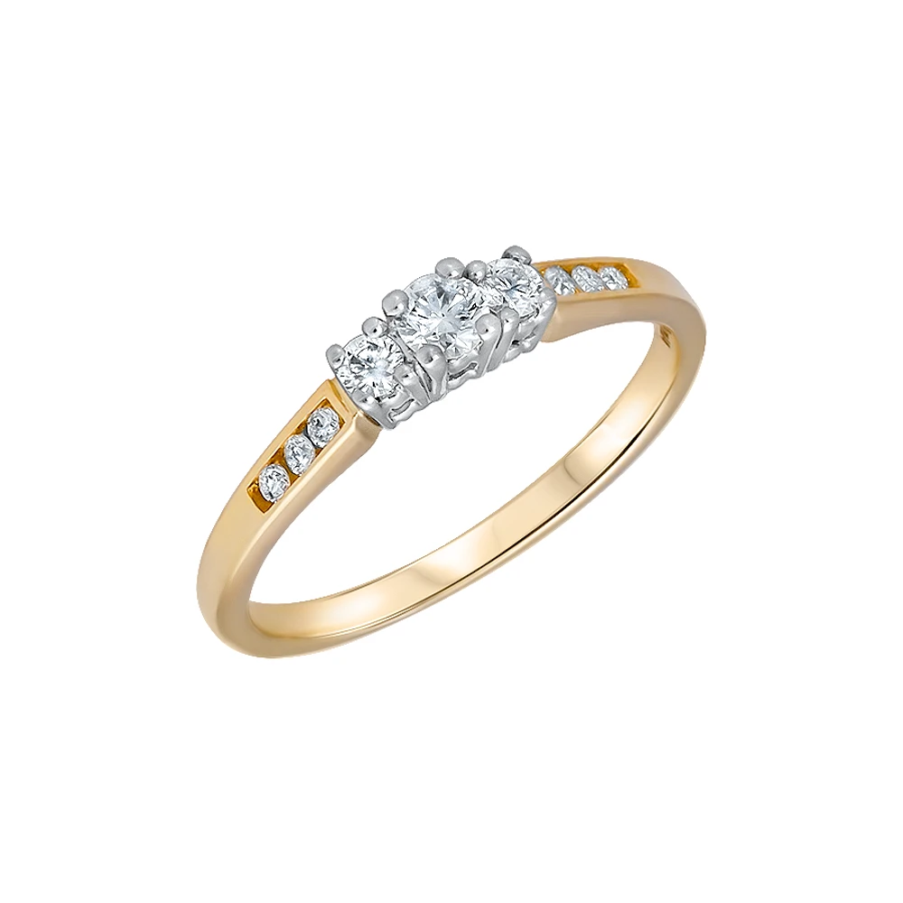 14K 2 TONE GOLD RING