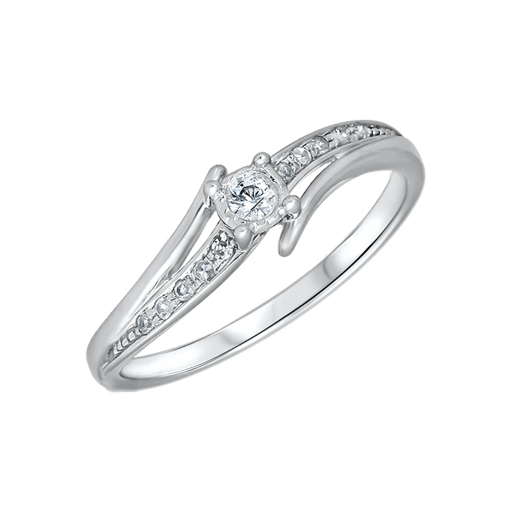 10K WHITE GOLD RING