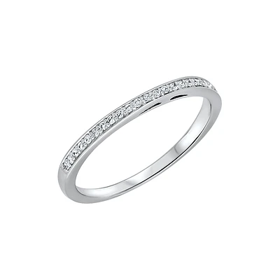 BAGUE OR BLANC 14K