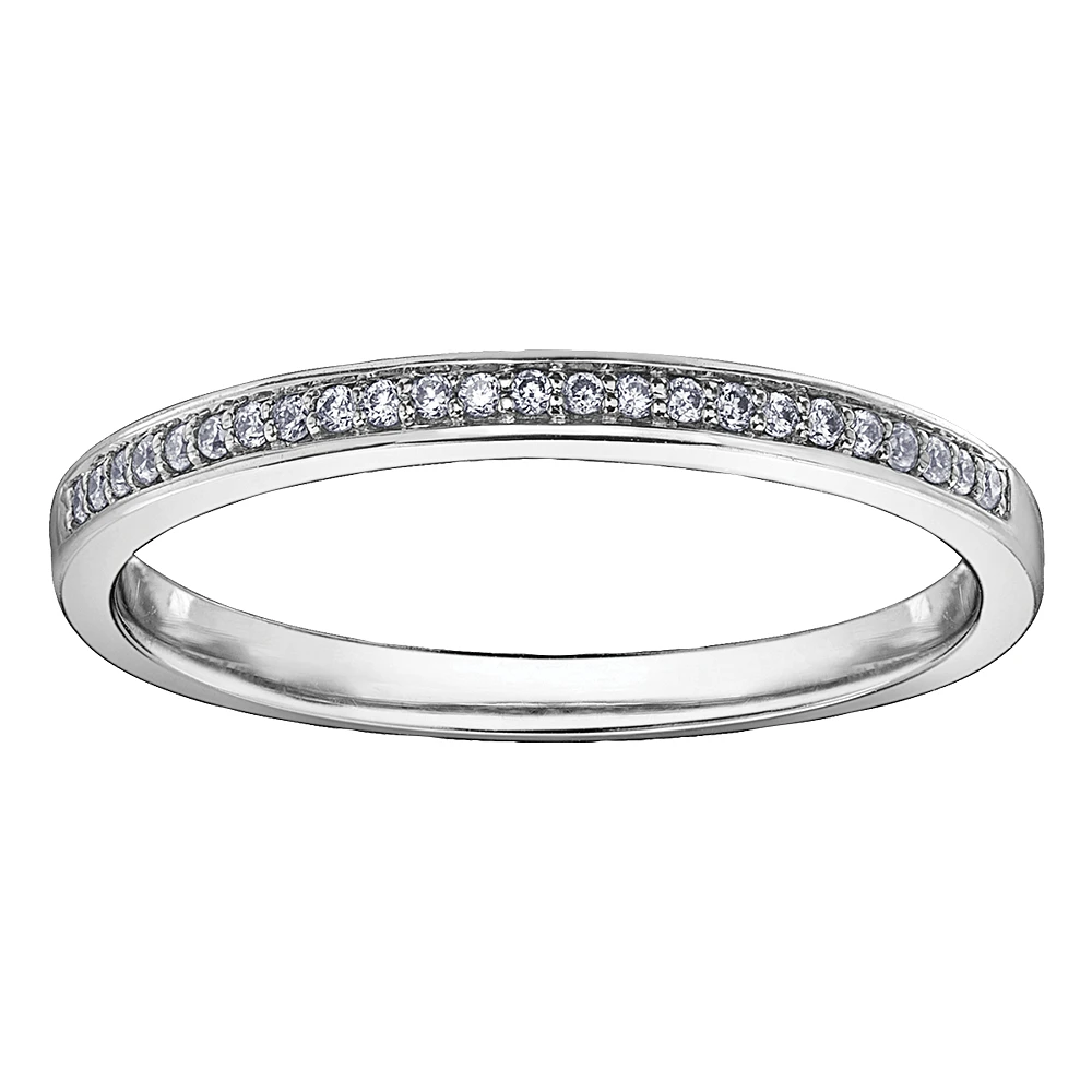 WEDDING BAND 10K WHITE GOLD