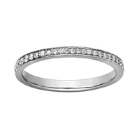 SEMI-ETERNITY 10K WHITE GOLD BAND