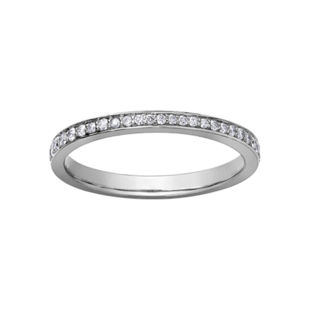 WEDDING BAND 10K WHITE GOLD