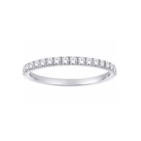 WEDDING BAND 10K WHITE GOLD