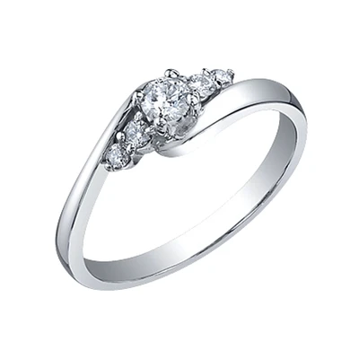 10K WHITE GOLD RING