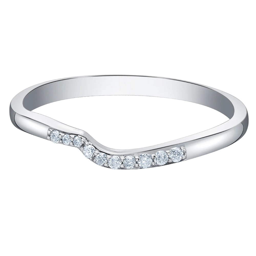 10K WHITE GOLD BAND