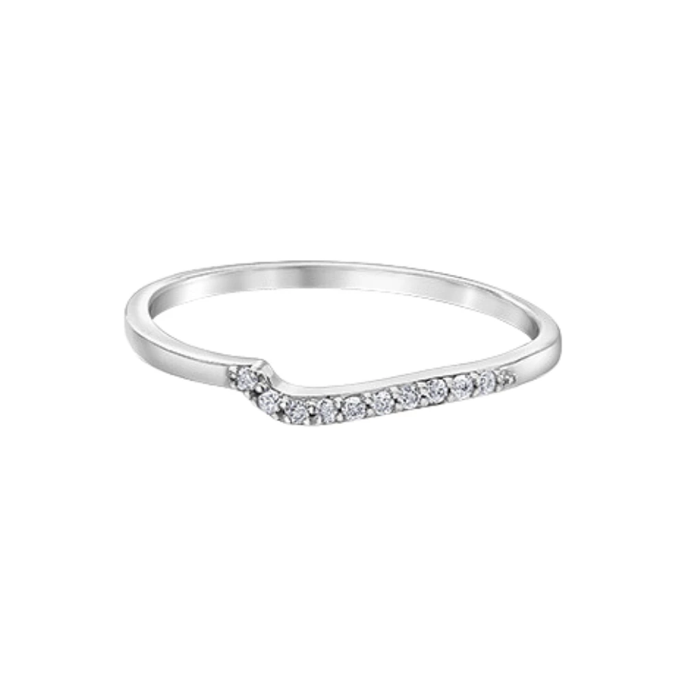 10K WHITE GOLD BAND