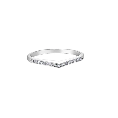 14K WHITE GOLD BAND