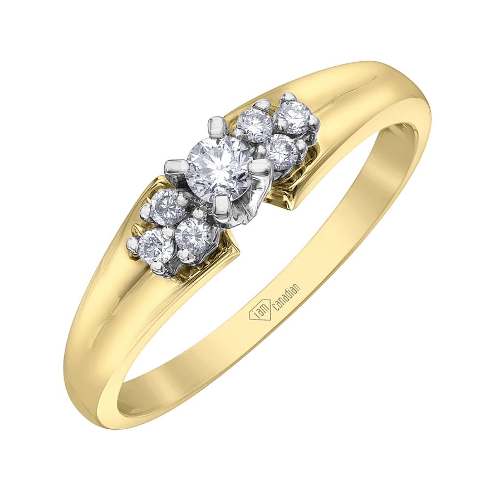 10K TWO TONE GOLD RING