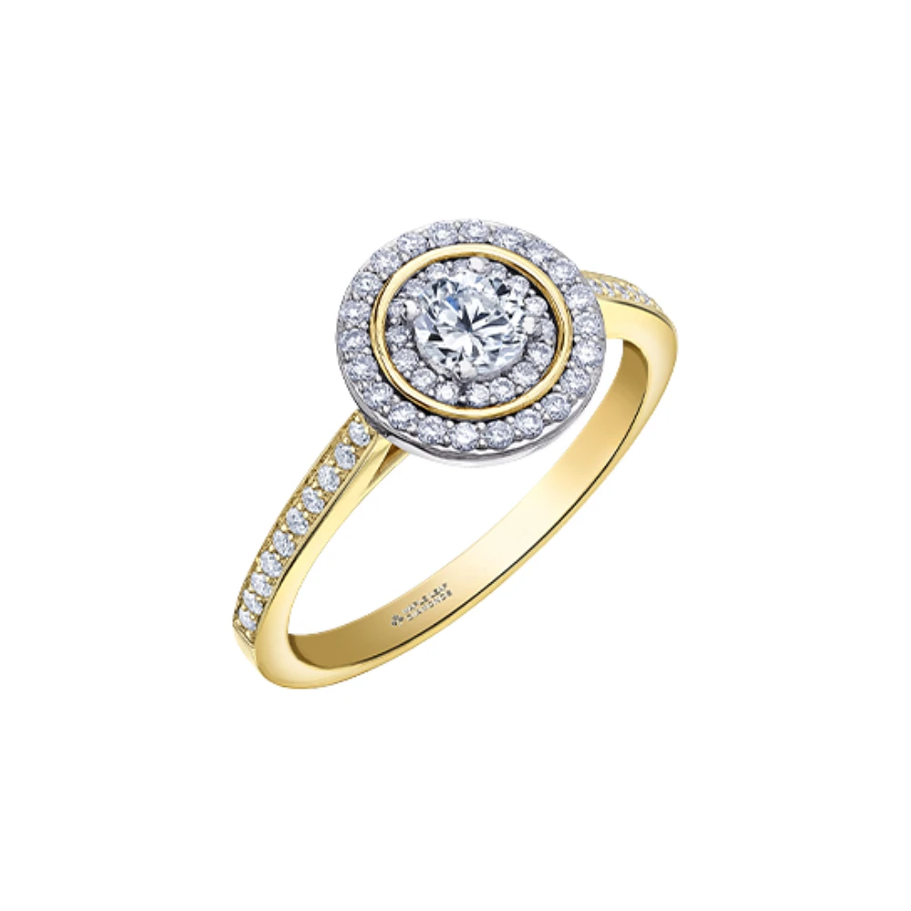 BAGUE OR 2 TONS 14K