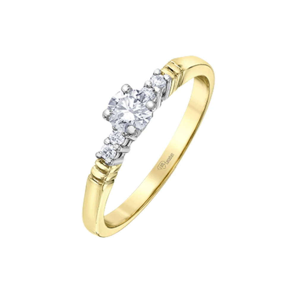 BAGUE OR 2 TONS 14K