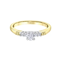 14K 2 TONE GOLD RING