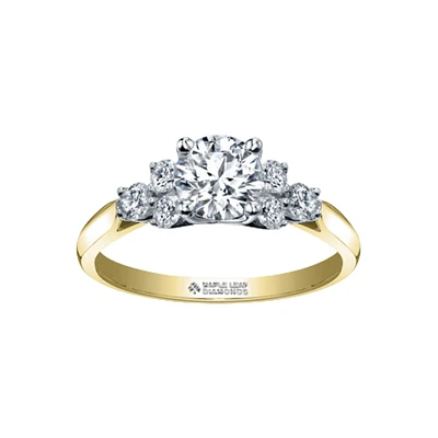 BAGUE OR 14K 2 TONS