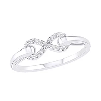 BAGUE POUR FEMME EN OR BLANC 14K