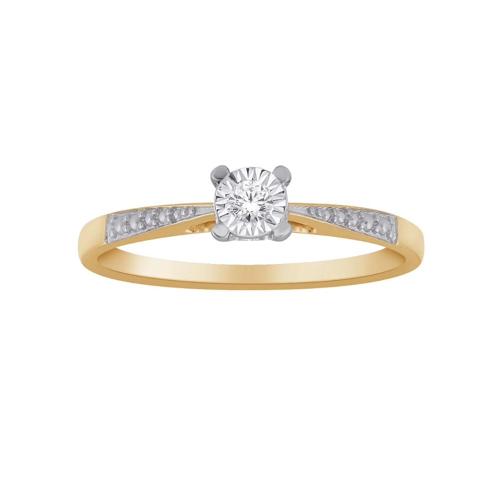 10K 2 TONE GOLD RING