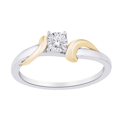 10K 2 TONE GOLD RING