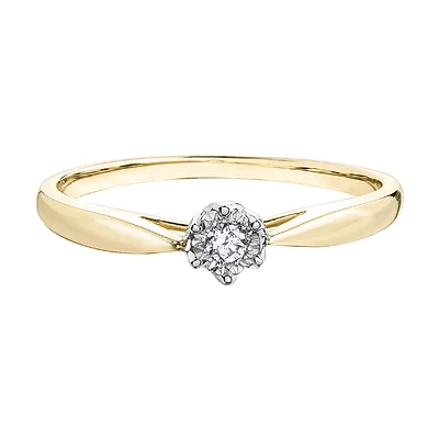 2 TONE 10K GOLD RING FOR WOMEN