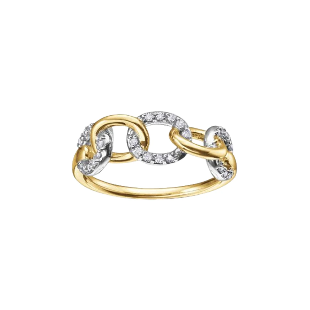 10K TWO TONE GOLD RING