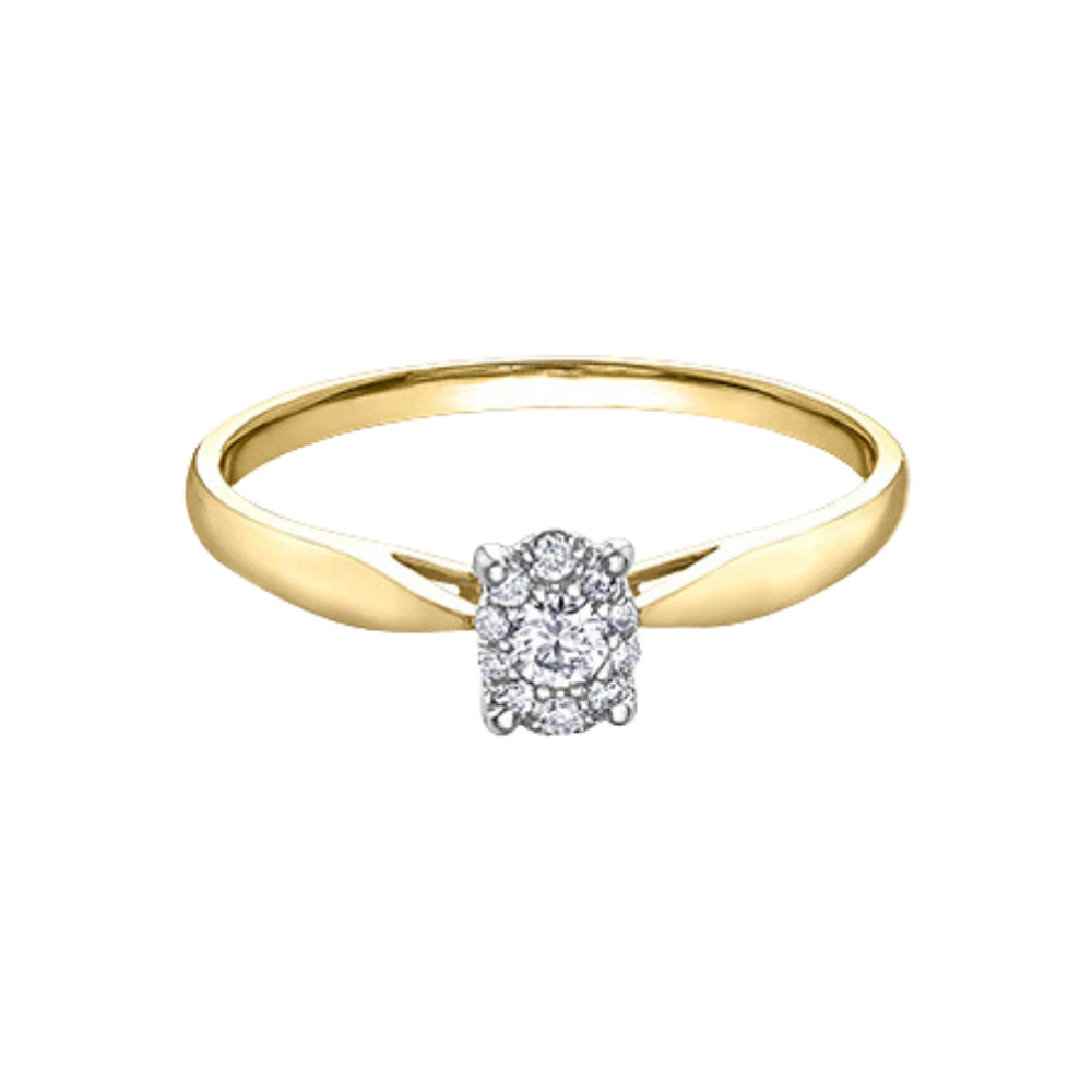 10K 2 TONE GOLD RING