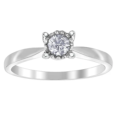 10K GOLD SOLITAIRE ENGAGEMENT RING