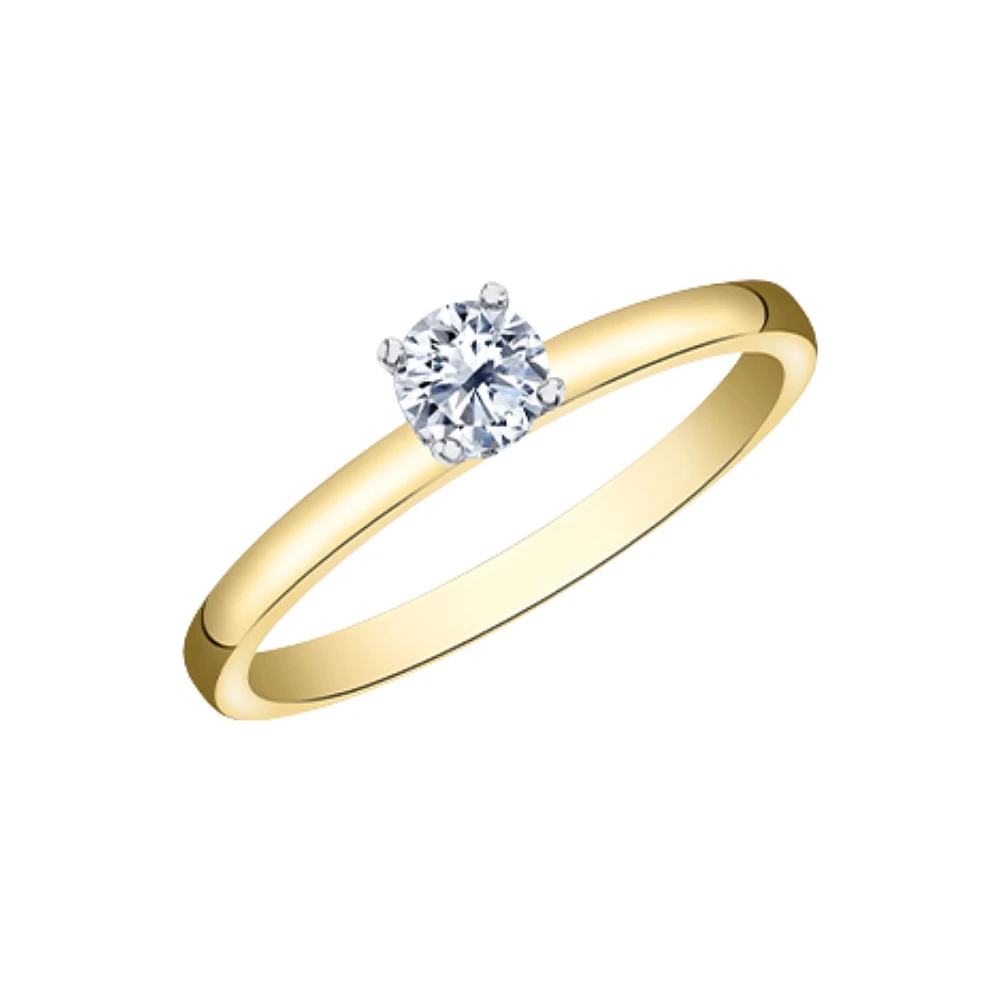 BAGUE OR 2 TONS 14K