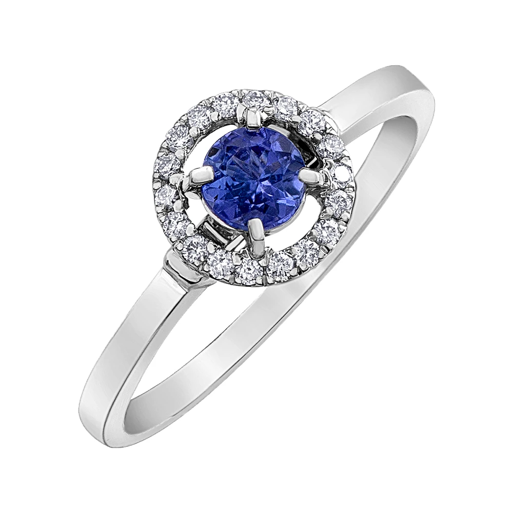 BAGUE EN OR 10K AVEC TANZANITE