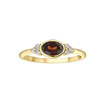 10K GOLD DIAMONDS RING