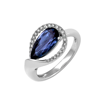 14K WHITE GOLD RING