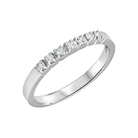 BAGUE OR BLANC 10CT