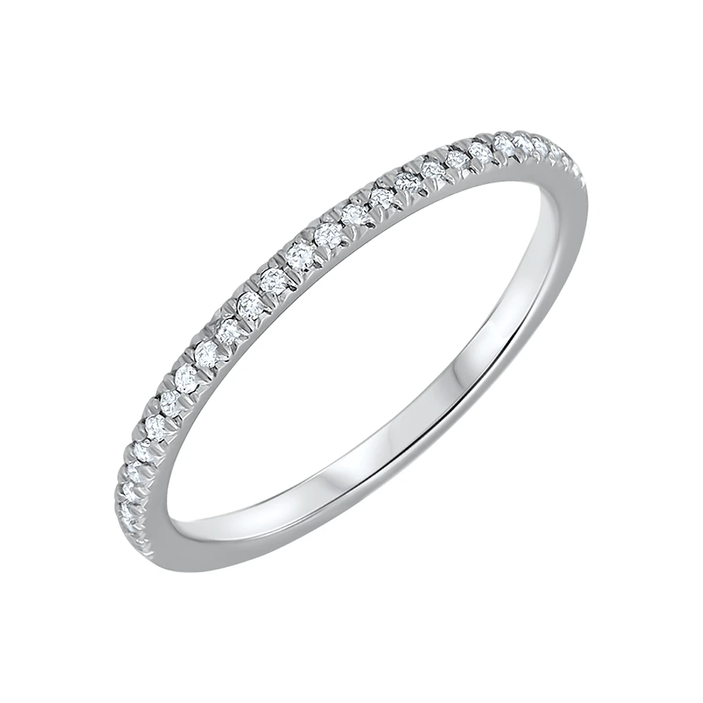 BAGUE OR BLANC 10CT