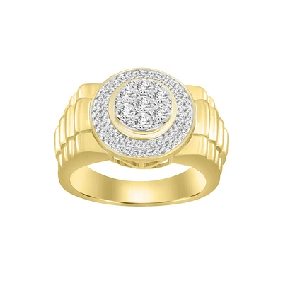 BAGUE POUR HOMME EN OR JAUNE 10K