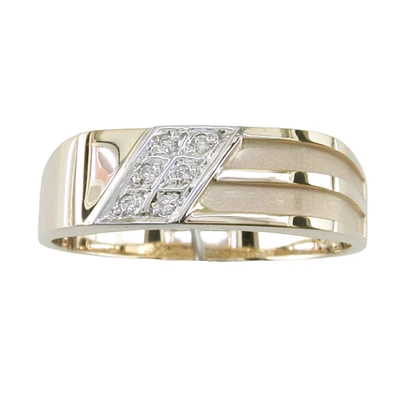 10K TWO TONE GOLD BAND