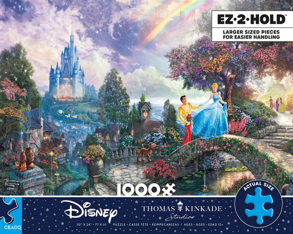 Ceaco EZ 2 Hold Thomas Kinkade Disney Cinderella Wishes Upon a Dream