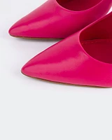 Amanda, Fuchsia Leather/Cuir