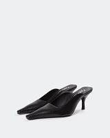 L'INTERVALLE Carthan Women's Shoe Mid Heel Mule Leather