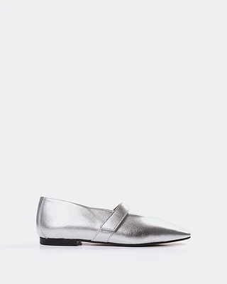 L'INTERVALLE Flordeliz Women's Shoe Ballerina Silver Leather