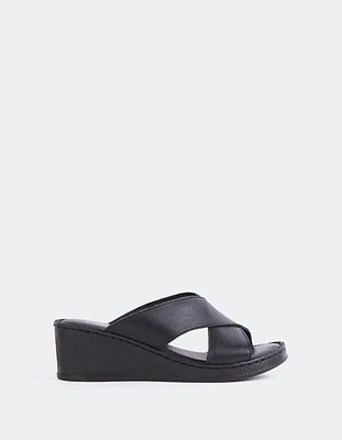 L'INTERVALLE Govina Women's Wedge Sandals Leather