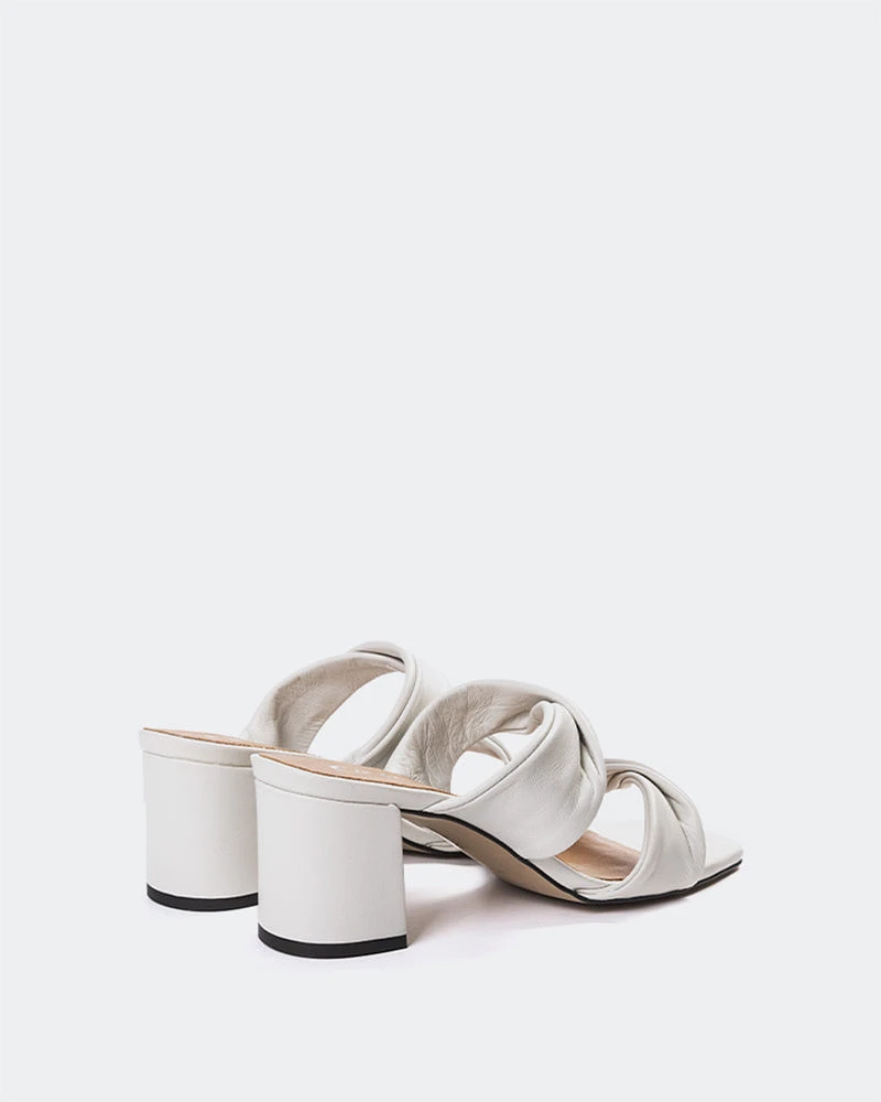 L'INTERVALLE Hester Women's Sandal Mules Off White Leather