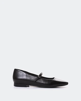 L'INTERVALLE Jaria Women's Shoe Ballerina Black Leather