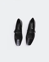 L'INTERVALLE Jaria Women's Shoe Ballerina Black Leather