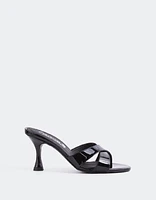 L'INTERVALLE Madonna Women's Mule Sandal Black Patent