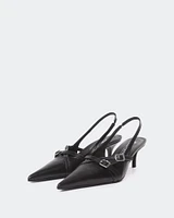 L'INTERVALLE Montrose Women's Shoe Mid Heel Slingback Leather