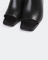 L'INTERVALLE Pelham Women's Sandal Mid Heel Mules Leather