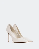 L'INTERVALLE Teeva Women's Shoe High Heel Pump Off White Leather