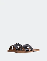 L'INTERVALLE Valmy Women's Flat Sandal Mule Patent Leather