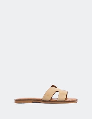 L'INTERVALLE Valmy Women's Flat Sandal Mule Leather